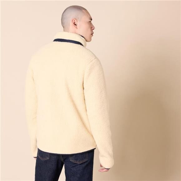 Womens Full Zip Sherpa Jacket Mock Neck Fleece Pullover Warm Cozy Winter Coat - Picture 3 of 7